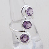 Garnet Silver Ring