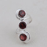 Garnet Silver Ring