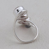 Garnet Silver Ring