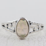 Natural Ethiopian Opal 925 Sterling Silver Rings
