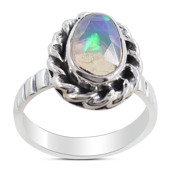 Ethiopian Opal silver Ring