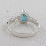 Natural Apatite Silver Ring