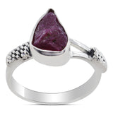 Natural Apatite Silver Ring