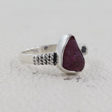 Natural Apatite Silver Ring
