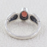 Natural Smokey Quartz Silver Ring