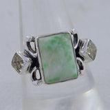 925 Sterling Silver Emerald Ring