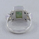 925 Sterling Silver Emerald Ring