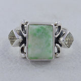 925 Sterling Silver Emerald Ring