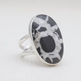 Moroccan Septarian Silver Rings