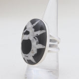 Moroccan Septarian Silver Rings