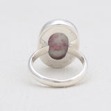 Pink Thulite Silver Rings