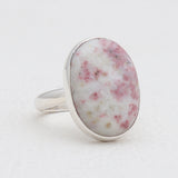 Pink Thulite Silver Rings