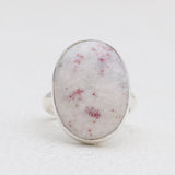 Pink Thulite Silver Rings