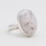 Pink Thulite Silver Rings