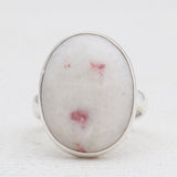 Pink Thulite Silver Rings