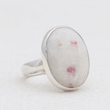 Pink Thulite Silver Rings