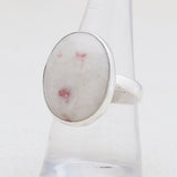 Pink Thulite Silver Rings