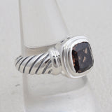925 Sterling Silver Smoky Quartz Rings