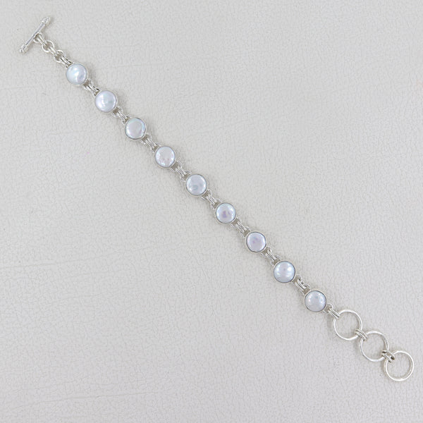 Pearl adjustable Bracelets 925 Sterling Silver