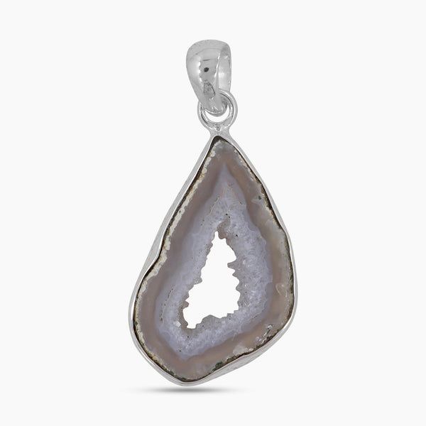 925 Sterling Silver Oco geode Pendant