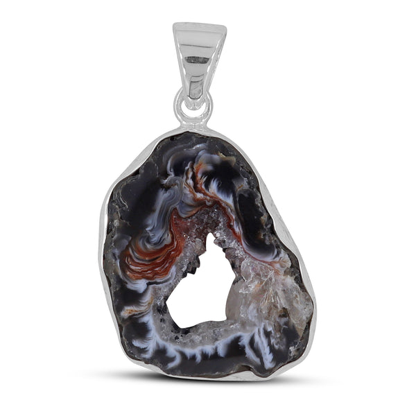 925 Sterling Silver Oco geode Pendant
