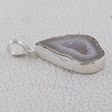 925 Sterling Silver Oco geode Pendant