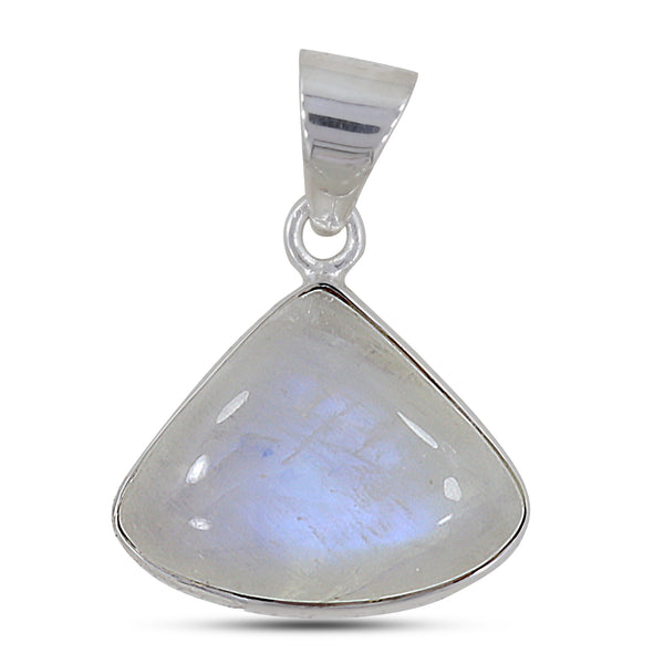 Rainbow Moonstone Silver Pendant