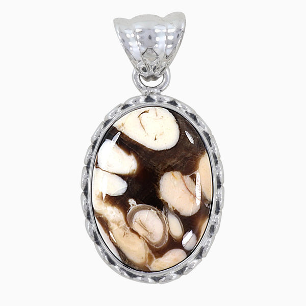 Peanut Wood Jasper Silver Pendants
