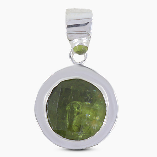 925 Sterling Silver Idocrase Pendant