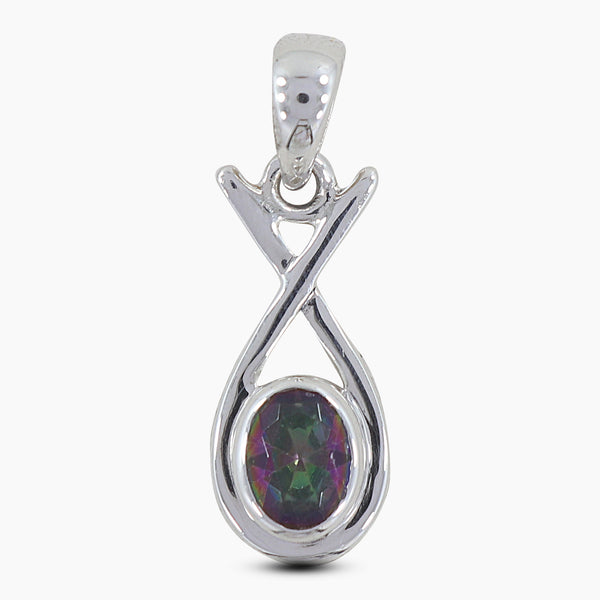 925 Sterling Silver Mystic quartz Pendants