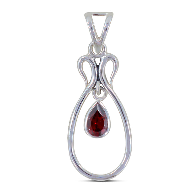 Natural Amethyst Silver Pendant