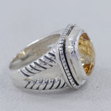 925 Sterling Silver Amethyst Ring