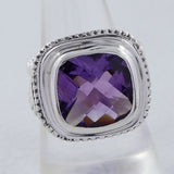 925 Sterling Silver Amethyst Ring