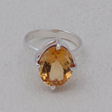 Natural Amethyst Silver Ring