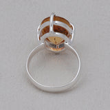 Natural Amethyst Silver Ring