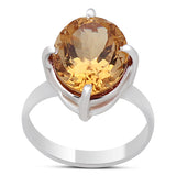 Natural Amethyst Silver Ring