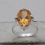 Natural Amethyst Silver Ring