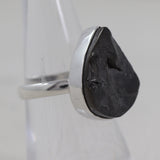 Natural Shungite Silver Ring