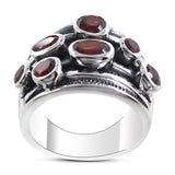 925 Sterling Silver Blue Topaz Rings