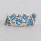 Natural Peridot Silver Rings