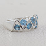 Natural Peridot Silver Rings