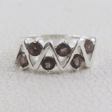 Natural Peridot Silver Rings