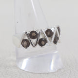 Natural Peridot Silver Rings