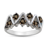 Natural Peridot Silver Rings