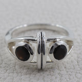 Black Onyx Silver Rings