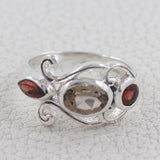 925 Sterling Silver Blue Topaz Silver Ring