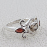 925 Sterling Silver Blue Topaz Silver Ring