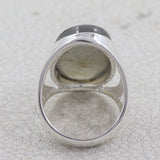 Natural Labradorite Silver Ring