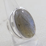 Natural Labradorite Silver Ring