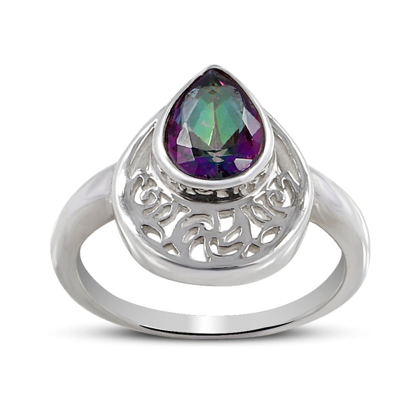 Mystic Quartz Silver Rings